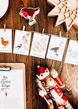 Load image into Gallery viewer, 12 days of christmas flashcards