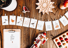 Load image into Gallery viewer, 12 days of christmas flashcards