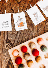 Load image into Gallery viewer, 12 days of christmas flashcards