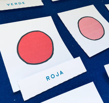 Load image into Gallery viewer, Spanish English Colours translation printable | Homeschool | Montessori Home education