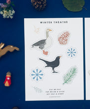 Load image into Gallery viewer, Winter theatre cut out figures