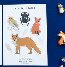 Load image into Gallery viewer, Winter theatre cut out figures