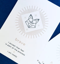 Load image into Gallery viewer, Intention and affirmation meditation cards for children