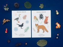 Load image into Gallery viewer, Winter theatre cut out figures