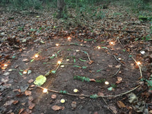 Load image into Gallery viewer, Winter Solstice Natural Labyrinth and winter solstice intention cards