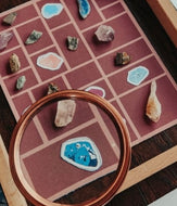 Cabinet of rocks and minerals