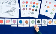 French English Colours translation printable | Homeschool | Montessori Home education