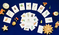 Winter Solstice Natural Labyrinth and winter solstice intention cards