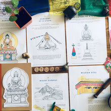 Load image into Gallery viewer, Anatomy of a Stupa | Home education | Learning resource
