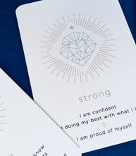 Load image into Gallery viewer, Intention and affirmation meditation cards for children
